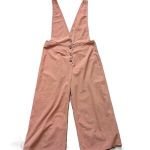 BOGO SALE! Sienna Sky Rust Jumpsuit | Wide-Leg Button Front, Sz L